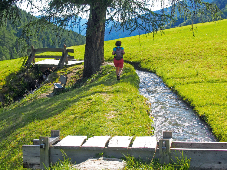 Waalwanderung im Matscher Tal im Vinschgau