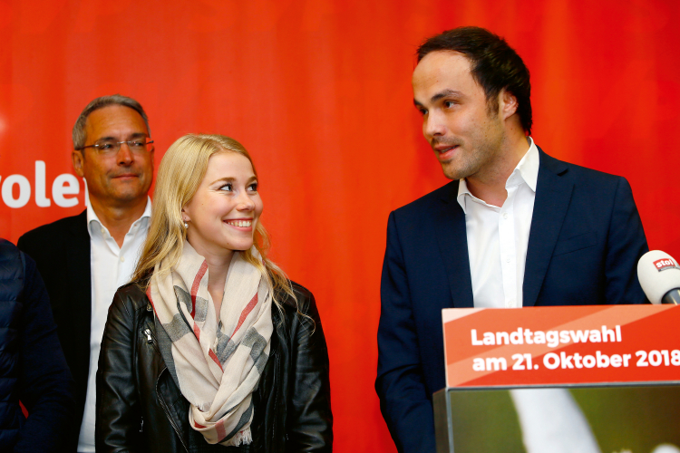 Jasmin Ladurner und Philipp Achammer