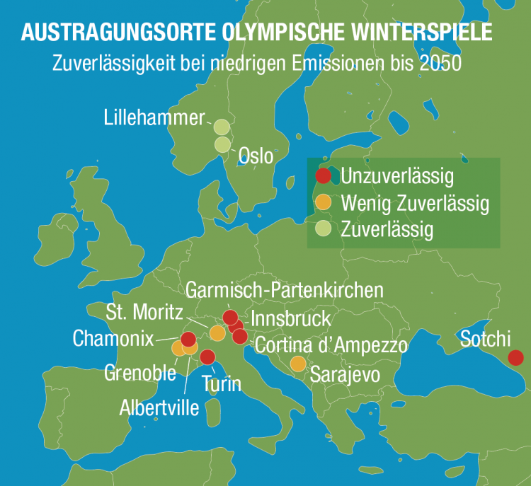 Austragungsorte Olympische Winterspiele