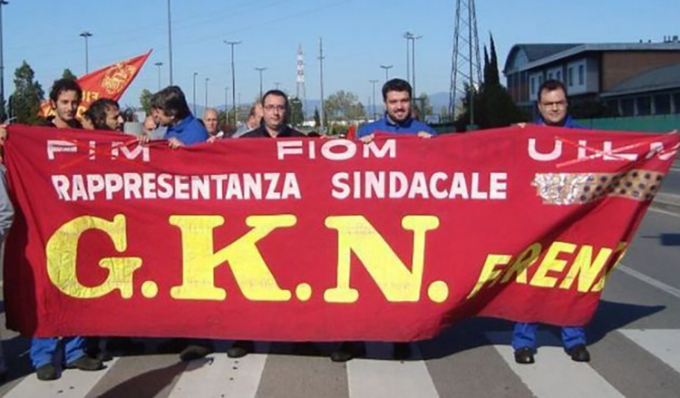 GKN: Protest in Florenz.