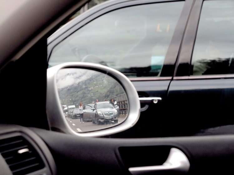 Stau auf der Autobahn