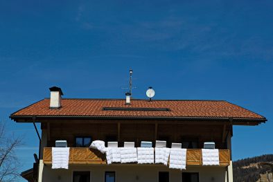 Hotel zu, Betten in der Luft