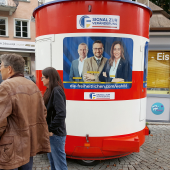 Spitzentrio Freiheitliche Plakat